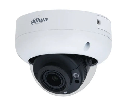 WIZMIND SERIES IP CAMERA WHITE AI PEOPLE COUNT 4MP H.264/4+/5/5+ DOME 120 WDR METAL 2.7-13.5MM MOTORISED LENS 5X ZOOM STARLIGHT IR 40M EPOE IP67 BUILT IN MIC AUDIO IN AUDIO OUT 2 x ALARM IN 1 x ALARM OUT SUPPORT UP TO 512GB SD IK10 12VDC HDMI OUTPUT
